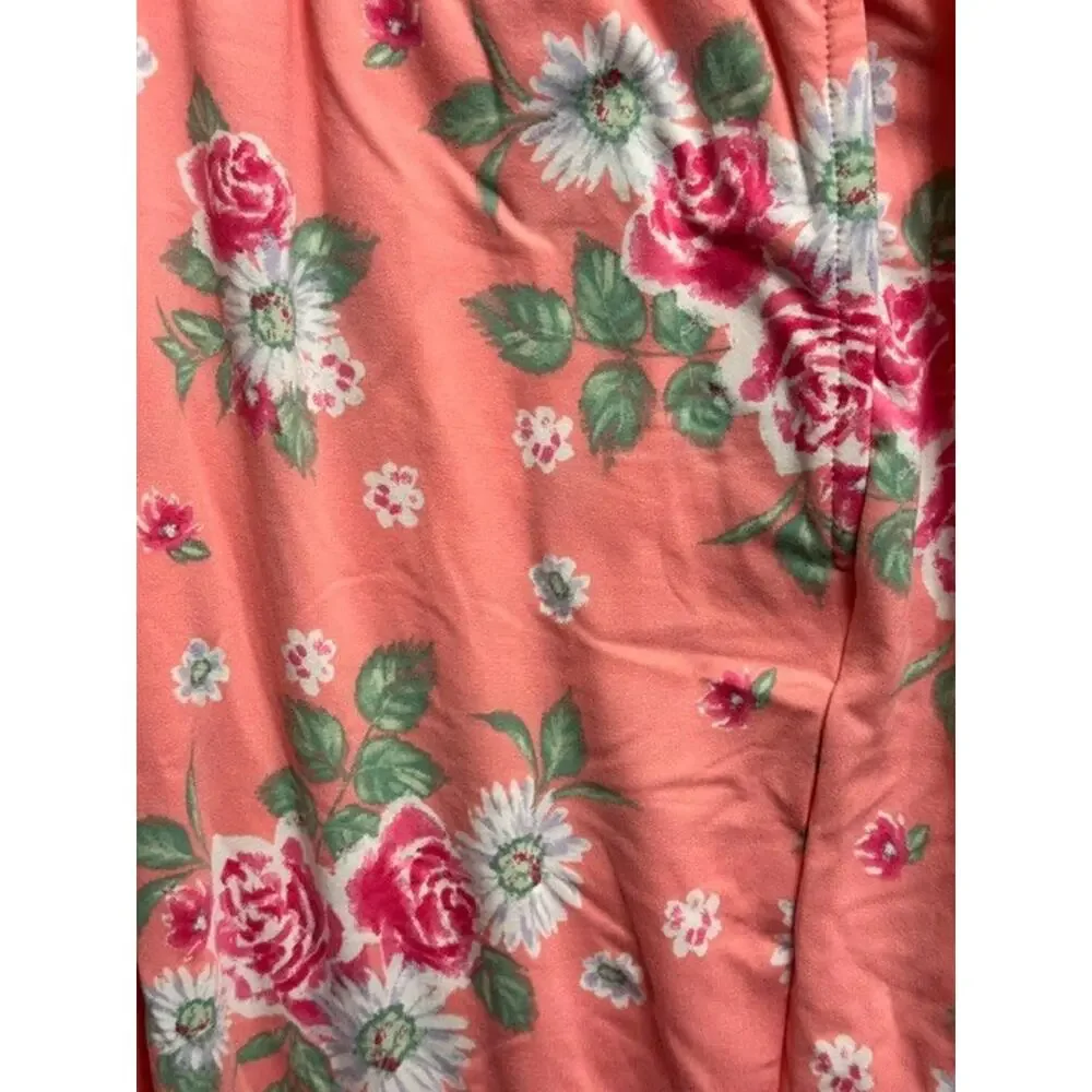 Croft & Barrow 2X Pajamas Cozy Luxe Soft Sleep Set Peach Orange Pockets Stretch